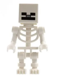 LEGO Skeleton with Cube Skull minifigure