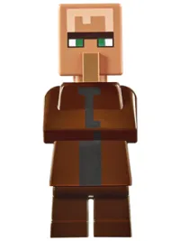 LEGO Villager - Reddish Brown Top minifigure