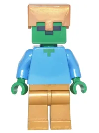 LEGO Zombie - Gold Legs and Helmet minifigure