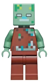 LEGO Drowned Zombie minifigure