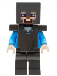 LEGO Steve - Pearl Dark Gray Helmet, Armor and Legs minifigure