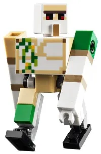LEGO Iron Golem - Brick and Pin Arm Attachments, Black Feet minifigure