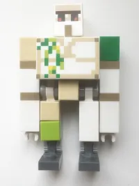 LEGO Iron Golem - Brick and Pin Arm Attachments, Dark Bluish Gray Feet (Hinge Plate with 7 Teeth) minifigure