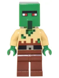 LEGO Zombie Villager - Tan Torso minifigure