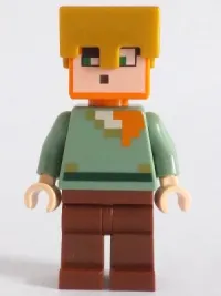 LEGO Alex - Reddish Brown Legs, Pearl Gold Helmet minifigure