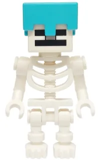 LEGO Skeleton, Minecraft - Medium Azure Helmet minifigure