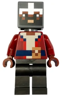 LEGO Hero - Dark Red Torso, Pearl Dark Gray Legs minifigure