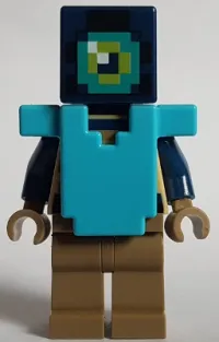 LEGO Ender Knight - Dark Tan Legs, Medium Azure Armor minifigure
