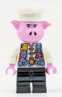 LEGO Pigsy - Medium Blue Utility Harness with Star Buckle, Black Medium Legs minifigure