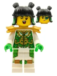 LEGO Mei - Dragon Armor Suit, Pearl Gold Shoulder Pads, Hair minifigure