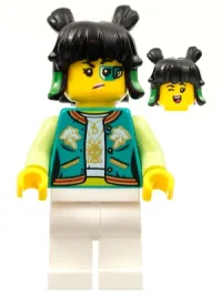 LEGO Mei - Dark Turquoise Jacket, Wink / Green Eyepiece minifigure