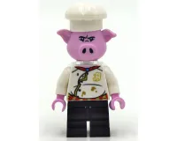 LEGO Pigsy - White Chef Jacket, Black Medium Legs, Portable Kitchen minifigure