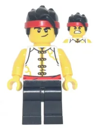 LEGO Monkie Kid - White Vest with Clasps and Red Belt minifigure