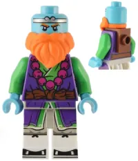 LEGO Sandy - Purple and Bright Green Robe, Neck Bracket minifigure