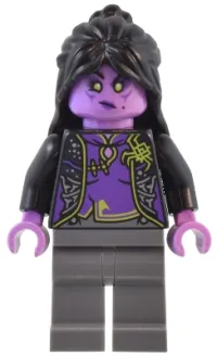 LEGO Spider Queen - Black Hair, Dark Bluish Gray Legs minifigure