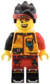 LEGO Monkie Kid - Bright Light Orange Diving Suit, Wink minifigure
