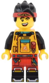 LEGO Monkie Kid - Bright Light Orange Racing Suit, Red Legs minifigure