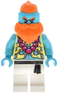 LEGO Sandy - Bright Light Yellow Vest, White Legs with Black Sash minifigure