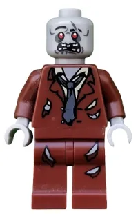 LEGO Zombie, Reddish Brown Suit minifigure