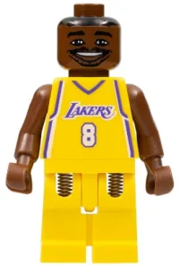 LEGO NBA Kobe Bryant, Los Angeles Lakers #8 (Home Uniform) minifigure