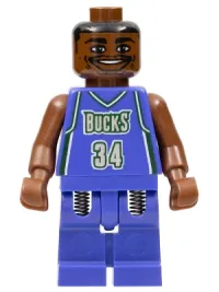 LEGO NBA Ray Allen, Milwaukee Bucks #34 minifigure