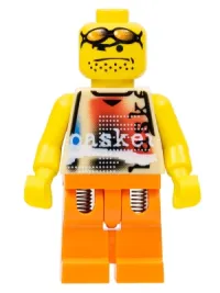 LEGO Basketball Street Player, Tan Torso and Orange Legs minifigure