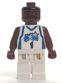 LEGO NBA Tracy McGrady, Orlando Magic #1 (White Uniform) minifigure