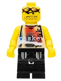 LEGO Basketball Street Player, Tan Torso and black Legs #2 minifigure