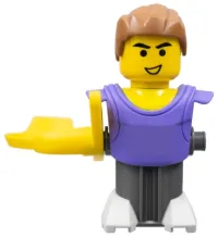 LEGO McDonald's Sports Lilac Basketball Player without Stickers minifigure