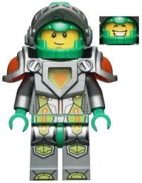 LEGO Aaron - Flat Silver Visor, 2 Clips on Back minifigure