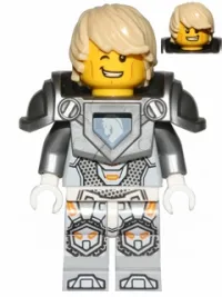 LEGO Lance - Hair, Flat Silver Armor minifigure
