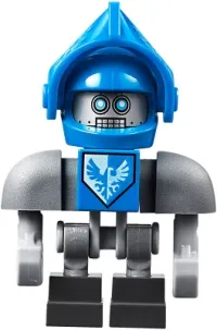LEGO Clay Bot - Dark Bluish Gray Shoulders and Blue Helmet minifigure
