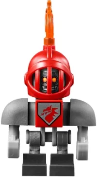 LEGO Macy Bot - Dark Bluish Gray Shoulders and Red Helmet minifigure
