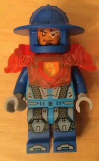 LEGO Royal Soldier / Guard - Trans-Neon Orange Armor, Disk on Back minifigure