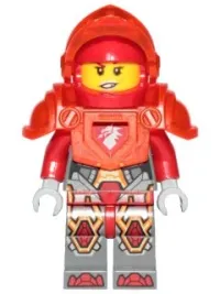 LEGO Macy - Trans Neon Orange Armor and Visor minifigure