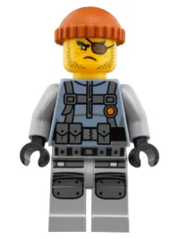 LEGO Shark Army Thug - Large Knee Plates minifigure
