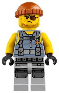 LEGO Shark Army Thug - Tank Top, Large Knee Plates minifigure