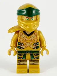 LEGO Lloyd (Golden Ninja), Right Shoulder Armor, Pearl Gold Head - Legacy minifigure