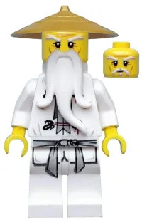 LEGO Wu Sensei - Pearl Gold Hat minifigure