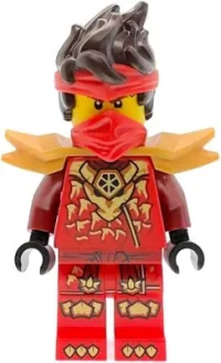 LEGO Kai - Dragons Rising, Tunic with Dragon Head, Hair, Wide Pearl Gold Shoulder Armor minifigure