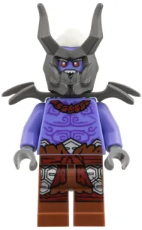 LEGO Oni Warrior - Blue Violet Torso, Reddish Brown Legs minifigure
