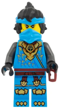 LEGO Nya - Dragons Rising, Tunic with Dragon Head, Hair, Belt Scabbard minifigure