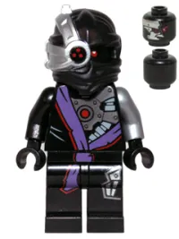 LEGO Nindroid Warrior with Head Pattern Only on Front minifigure