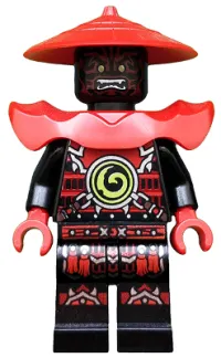 LEGO Stone Army Swordsman, Red Face minifigure