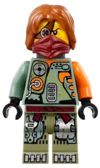 LEGO Ronin - Hair, Scabbard minifigure