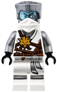 LEGO Zane (Honor Robe) - Day of the Departed, Hair and White Mask minifigure
