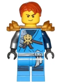 LEGO Jay (Honor Robe) - Day of the Departed, Hair and Pearl Gold Shoulder Armor minifigure