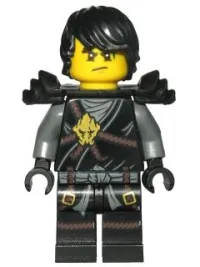 LEGO Cole (Honor Robe) - Day of the Departed, Hair and Black Shoulder Armor minifigure