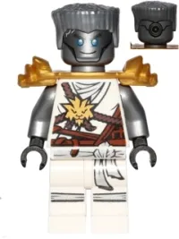 LEGO Zane (Honor Robe) - Day of the Departed, Hair and Pearl Gold Shoulder Armor minifigure