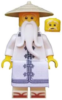 LEGO Sensei Wu - The LEGO Ninjago Movie, White Robe, Zori Sandals minifigure